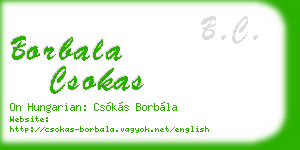 borbala csokas business card